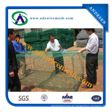 2X1X1m PVC Gabion Caixa / PVC Stone Gaiolas